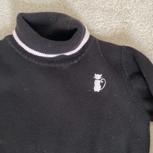 🥭(4 for $15) Girls Gymboree Thick Dress With Pink Cat - Picture 2 of 6